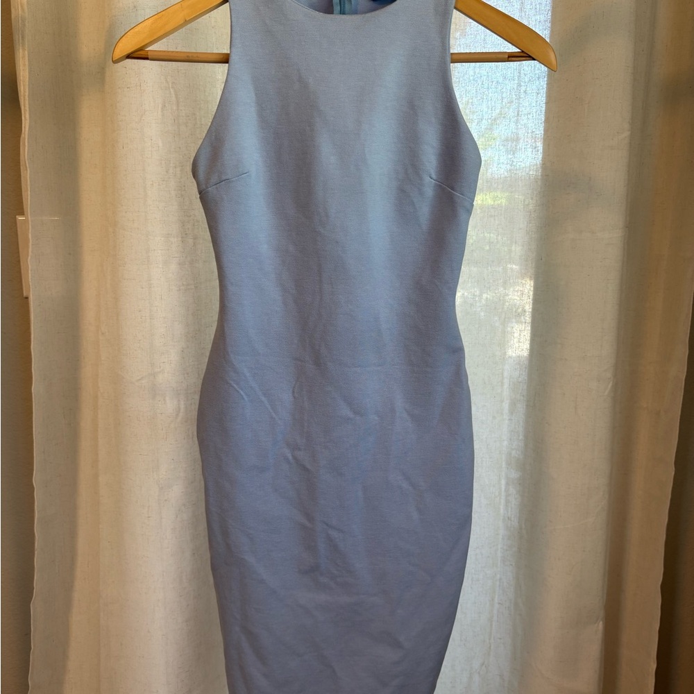 Fashion Nova Light Blue Midi Dress